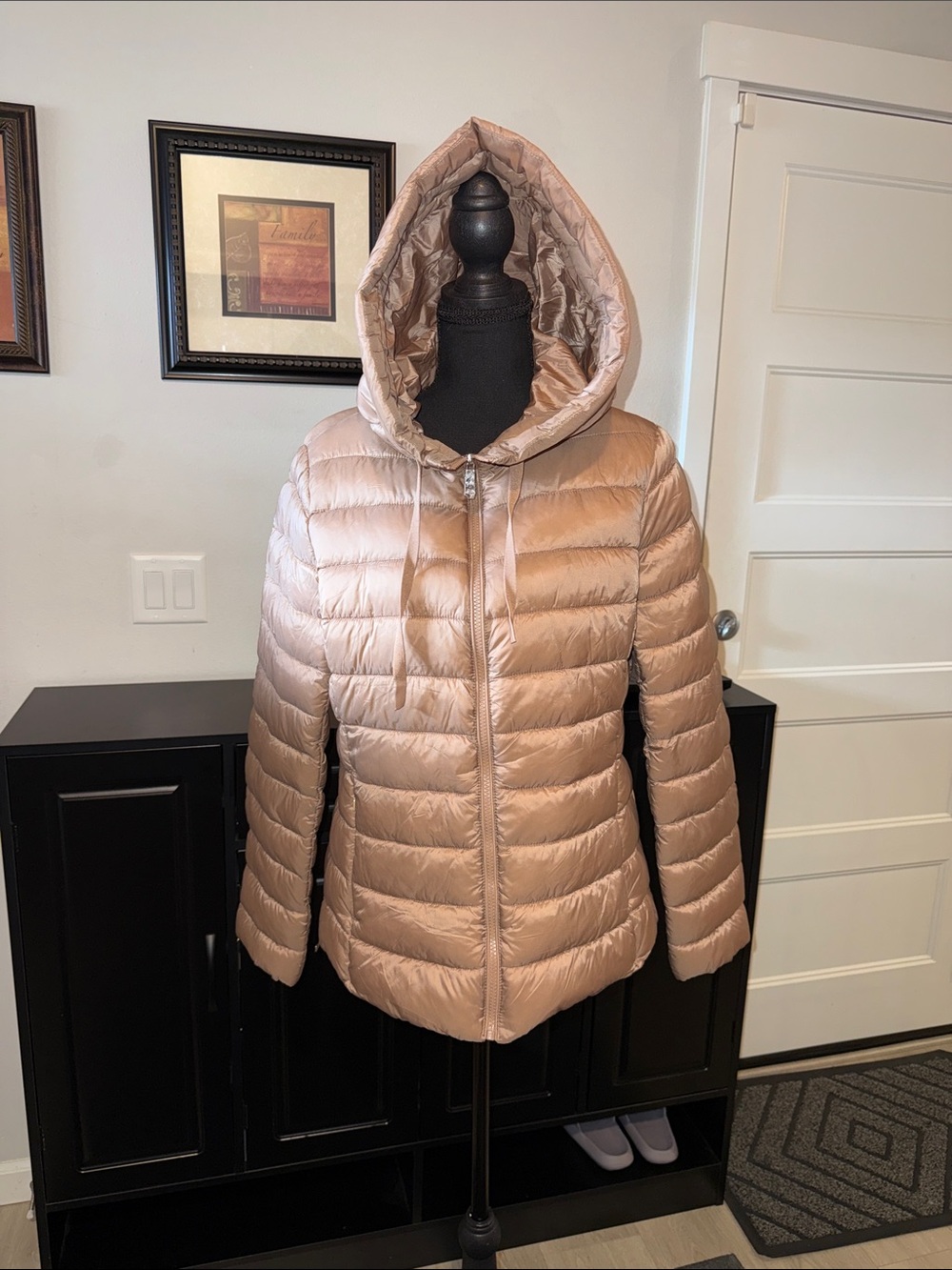 ANTONIO MELANI Chalet Camel Hooded Puffer Jacket L